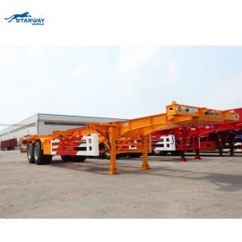 Starway 2 axles 20ft and 40ft container Skeleton Semi Trailer For sale