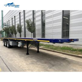 3 Axle Flatbed 20ft x2  40ft  Semi Trailers For Sale