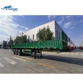 3 axles 60 ton Drop Sidewall Semi trailer for sale