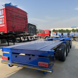 40Ft 3 Axle Skeleton Terminal Container Chassis Semi Trailer