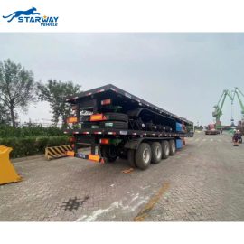 Hot sale 4 axles 45ft flat bed Semi Trailer