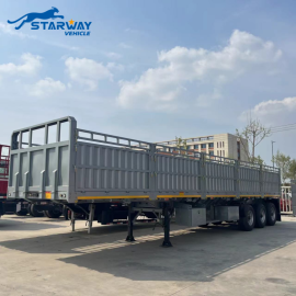 3 Axles 60ton fence cargo Semi trailer for sale  