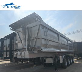 Starway 70 ton 4 axles 45 cbm Dump semi Trailer for sale