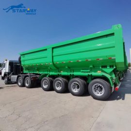 Starway 80 ton 4 axles Dump semi Trailer for sale