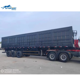 Starway 80 ton 3 axles Box Side Tipper semi Trailer for sale