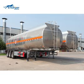 3 axles 40 cbm aluminum tanker semi trailer for sale