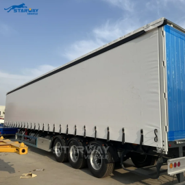 3 Axles Side curtain Semi Trailer for sale