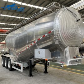 3 axles aluminum 40cbm bulk cement powder for sale