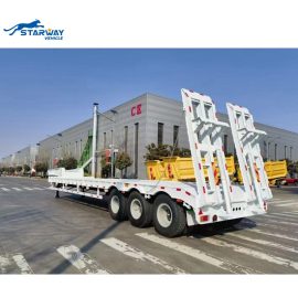 Starway 3 axles 60 ton lowbed semi trailer For sale