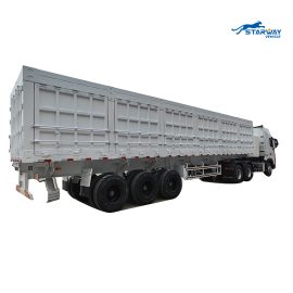 Starway 100ton  3 axles  Side Dump semi Trailer for sale